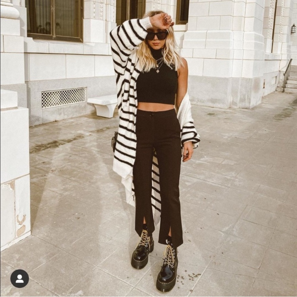Black and White Oversized Cardigan 🖤